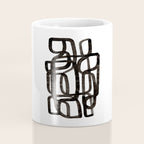 'Writing On The Wall' Mid Century Modern Fun Abstract Shapes  Coffee Mug Gallery Image 4
