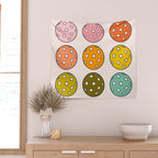 Rainbow Pickleballs Wall Tapestry Gallery Image 2