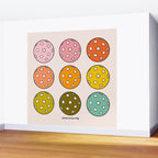 Rainbow Pickleballs Wall Mural Gallery Image 2