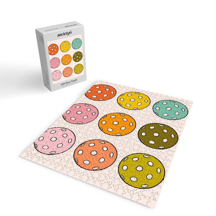 Rainbow Pickleballs Jigsaw Puzzle Gallery Image 2
