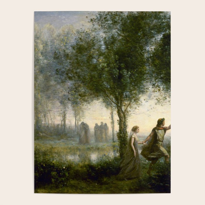 Jean-Baptiste-Camille Corot "Orpheus Leading Eurydice from the Underworld" Poster Gallery Image 4