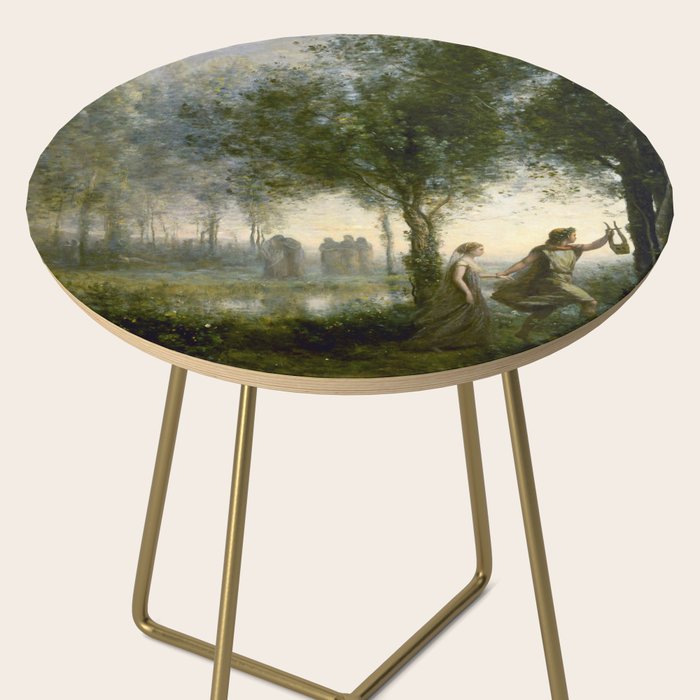Jean-Baptiste-Camille Corot "Orpheus Leading Eurydice from the Underworld" Side Table Gallery Image 2