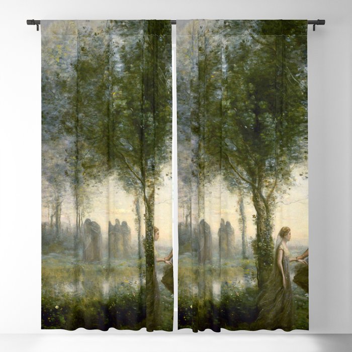 Jean-Baptiste-Camille Corot "Orpheus Leading Eurydice from the Underworld" Window Curtain Gallery Image 5