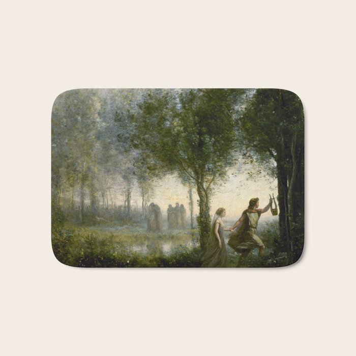 Jean-Baptiste-Camille Corot "Orpheus Leading Eurydice from the Underworld" Bath Mat Gallery Image 1