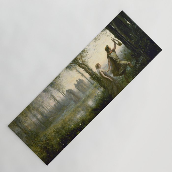 Jean-Baptiste-Camille Corot "Orpheus Leading Eurydice from the Underworld" Yoga Mat