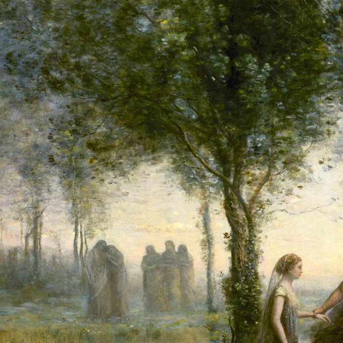 Jean-Baptiste-Camille Corot "Orpheus Leading Eurydice from the Underworld" Coffee Mug Gallery Image 2