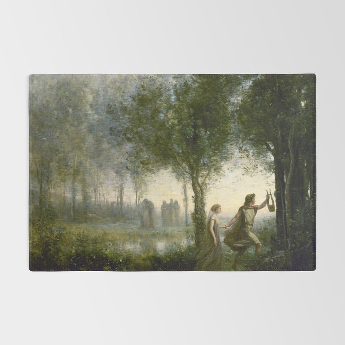 Jean-Baptiste-Camille Corot "Orpheus Leading Eurydice from the Underworld" Rug Gallery Image 2