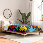 Colorful fun star shape art pattern Comforter Gallery Image 2