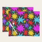 Colorful fun star shape art pattern Placemat Gallery Image 1