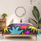 Colorful fun star shape art pattern Comforter Gallery Image 3