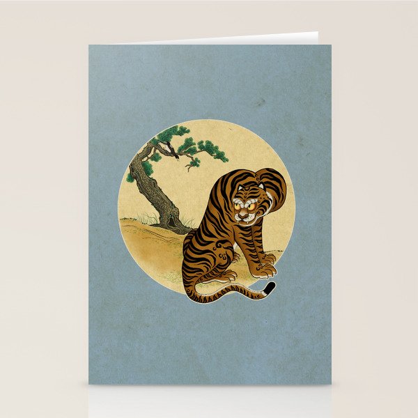 Tiger with magpie type-C : Minhwa-Korean traditional/folk art Stationery Card Gallery Image 2