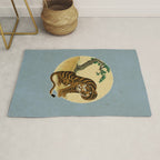Tiger with magpie type-C : Minhwa-Korean traditional/folk art Rug Gallery Image 1