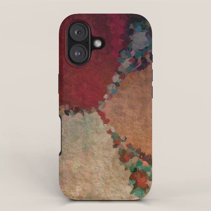 Southwestern Sky red copper ochre green gray iPhone Case Gallery Image 1