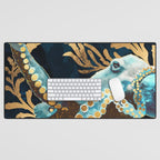 Indigo Octopus Desk Mat Gallery Image 1