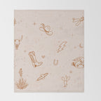 Cowboy Things Throw Blanket Gallery Image 2