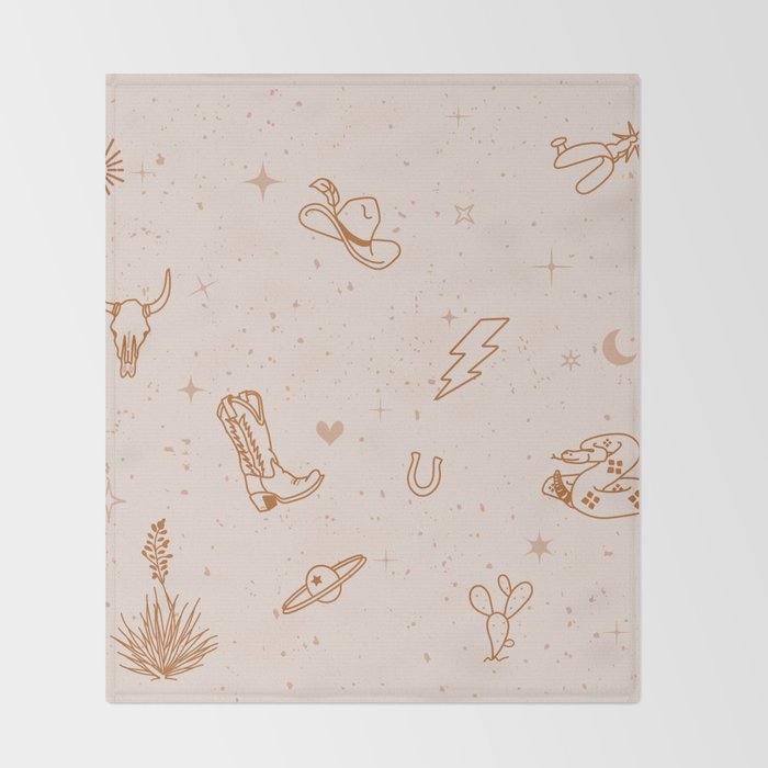 Cowboy Things Throw Blanket Gallery Image 2