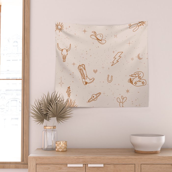Cowboy Things Wall Tapestry Gallery Image 2