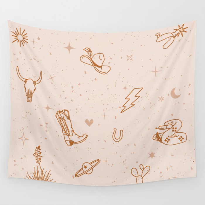Cowboy Things Wall Tapestry Gallery Image 4