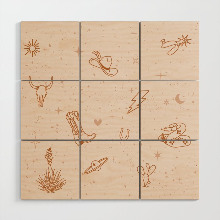 Cowboy Things Wood Wall Art Gallery Image 1