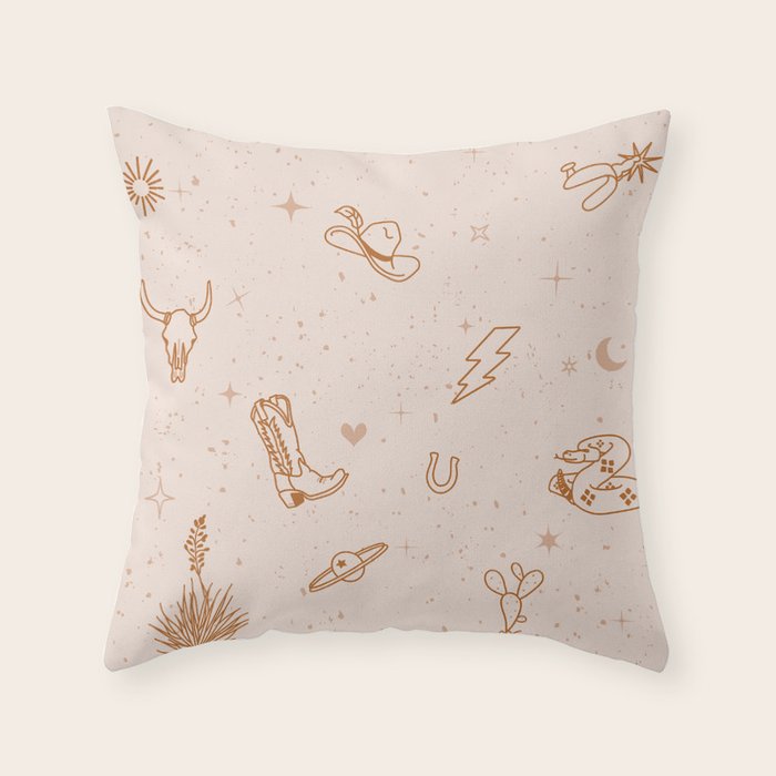 Cowboy Things Throw Pillow Gallery Image 6