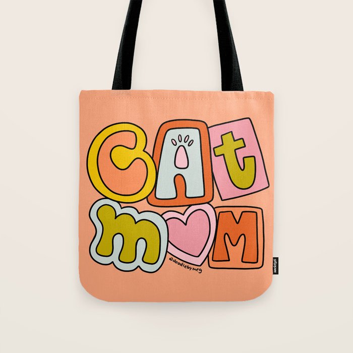 Cat Mom Tote Bag Gallery Image 1