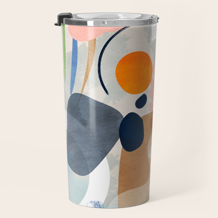 minimal shapes abstract 2 Travel Mug Gallery Image 3