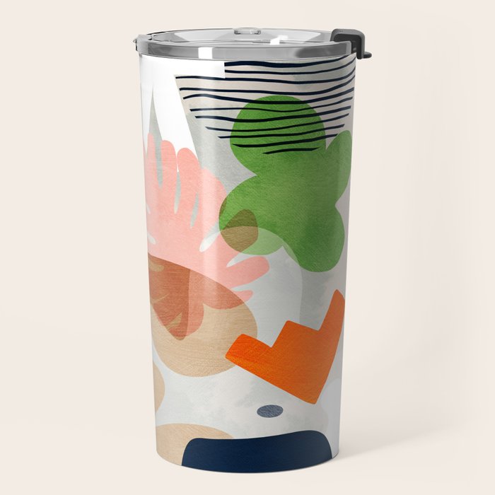 minimal shapes abstract 2 Travel Mug Gallery Image 2