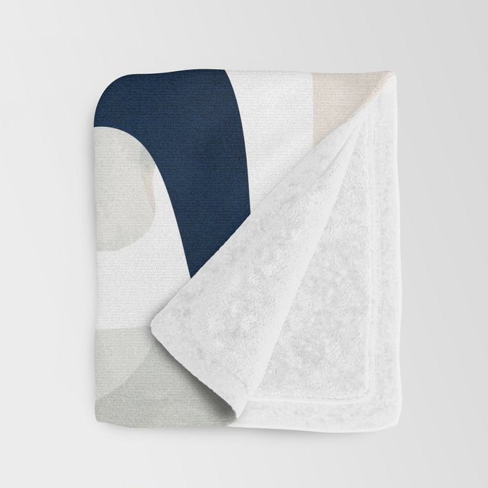 minimal shapes abstract 2 Throw Blanket Gallery Image 3