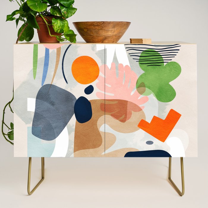 minimal shapes abstract 2 Credenza Gallery Image 1