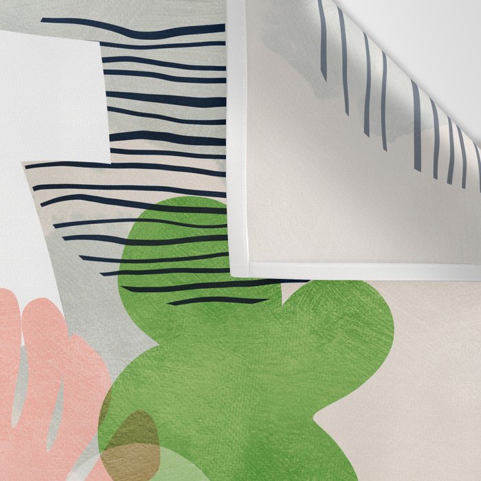 minimal shapes abstract 2 Wall Tapestry Gallery Image 3