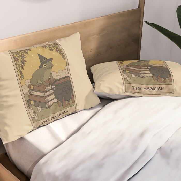 The Magician - Frog Tarot Pillow Sham Gallery Image 2