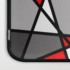 Triangels Geometric Lines red - grey - white Laptop Sleeve Gallery Image 3