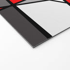 Triangels Geometric Lines red - grey - white Welcome Mat Gallery Image 2