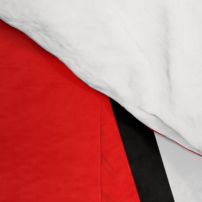 Triangels Geometric Lines red - grey - white Comforter Gallery Image 4