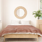 Old Market Textile in Faded Terracotta Duvet Cover Gallery Image 3