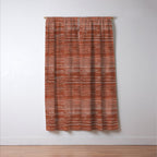 Old Market Textile in Faded Terracotta Window Curtain Gallery Image 3
