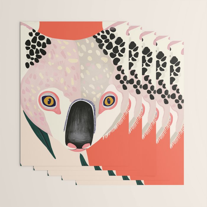 Koala Portrait Wrapping Paper Gallery Image 3