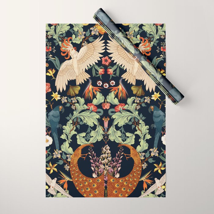 Victorian Midnight III Wrapping Paper Gallery Image 1