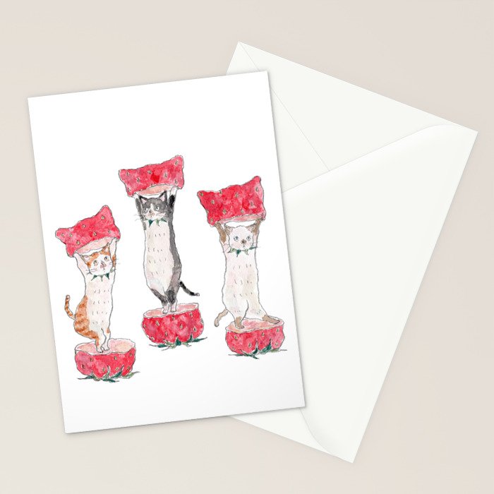 Necoichigo nyanco Stationery Card Gallery Image 2