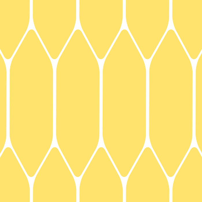Yellow Long Honeycomb Minimalist Geometric Pattern Coffee Mug Gallery Image 2