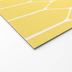 Yellow Long Honeycomb Minimalist Geometric Pattern Welcome Mat Gallery Image 2