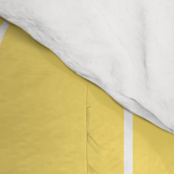 Yellow Long Honeycomb Minimalist Geometric Pattern Comforter Gallery Image 4