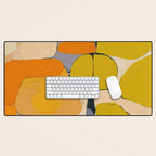 Mid Century Organic Shapes II Desk Mat Gallery Image 1