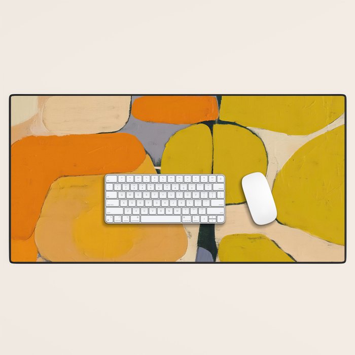 Mid Century Organic Shapes II Desk Mat Gallery Image 1