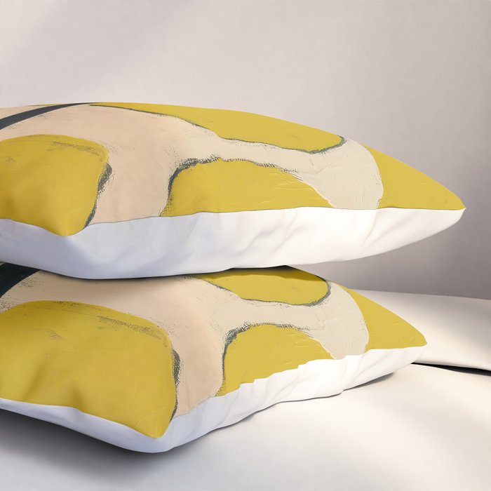Mid Century Organic Shapes II Pillow Sham Gallery Image 3