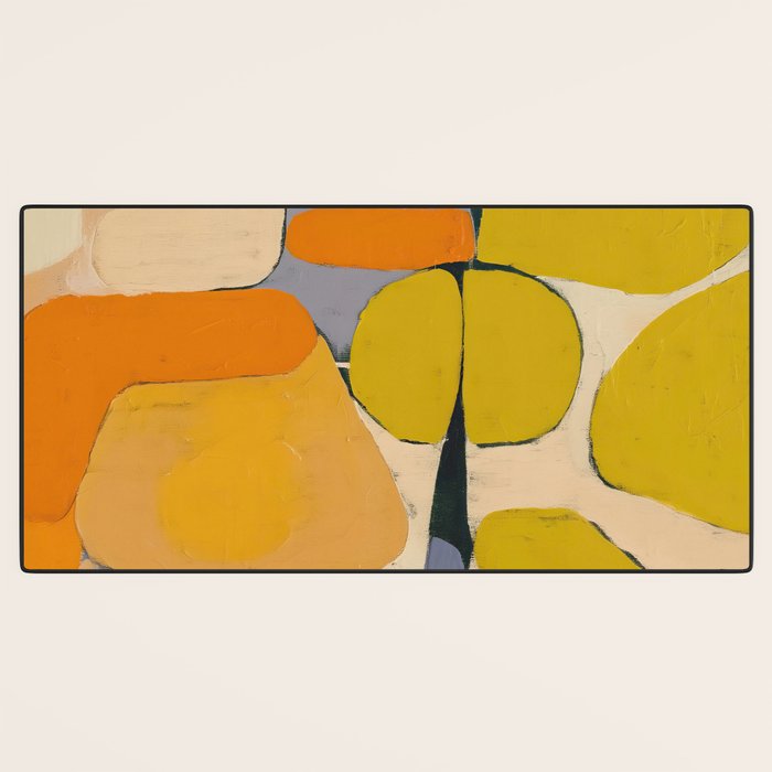 Mid Century Organic Shapes II Desk Mat Gallery Image 3