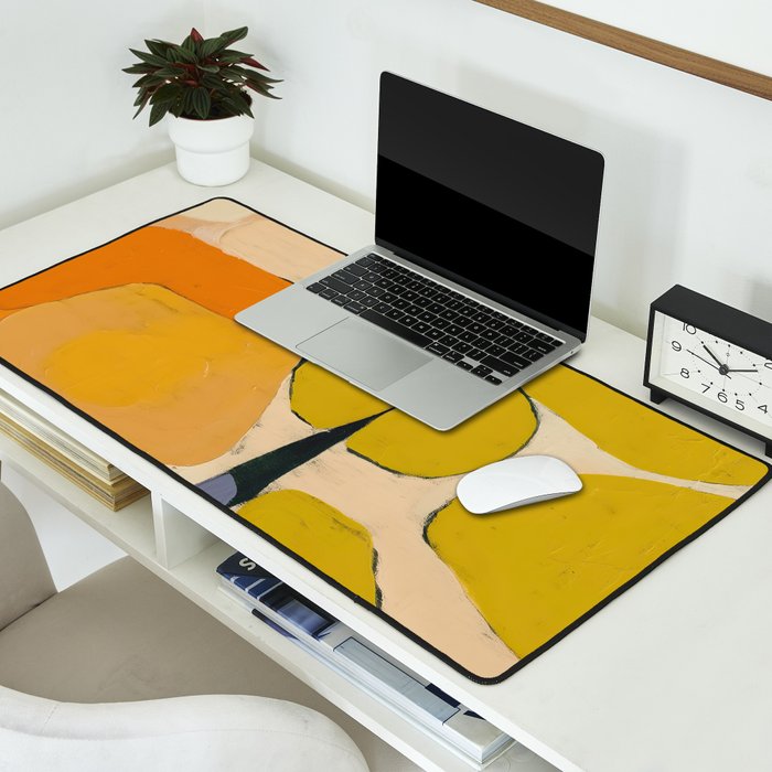 Mid Century Organic Shapes II Desk Mat Gallery Image 2