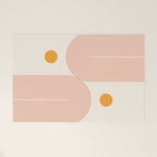 Abstraction_SUN_DOUBLE_LINE_POP_ART_Minimalism_001C Welcome Mat Gallery Image 1