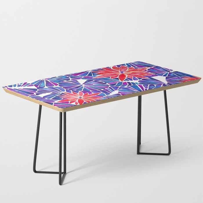 Water Lilies - Indigo & Red Palette Coffee Table Gallery Image 1