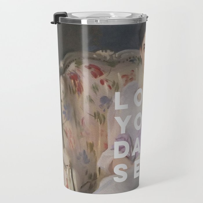 Love Your Damn Self - Funny Inspirational Quote Travel Mug Gallery Image 3